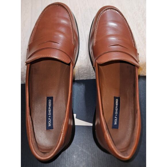 Wolf & Shepherd Ultra Lightweight Coast Loafer in Brown Leather Men\'s Size 11 main image 4